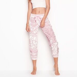 Victoria’s Secret pink velour sleep lounge pants